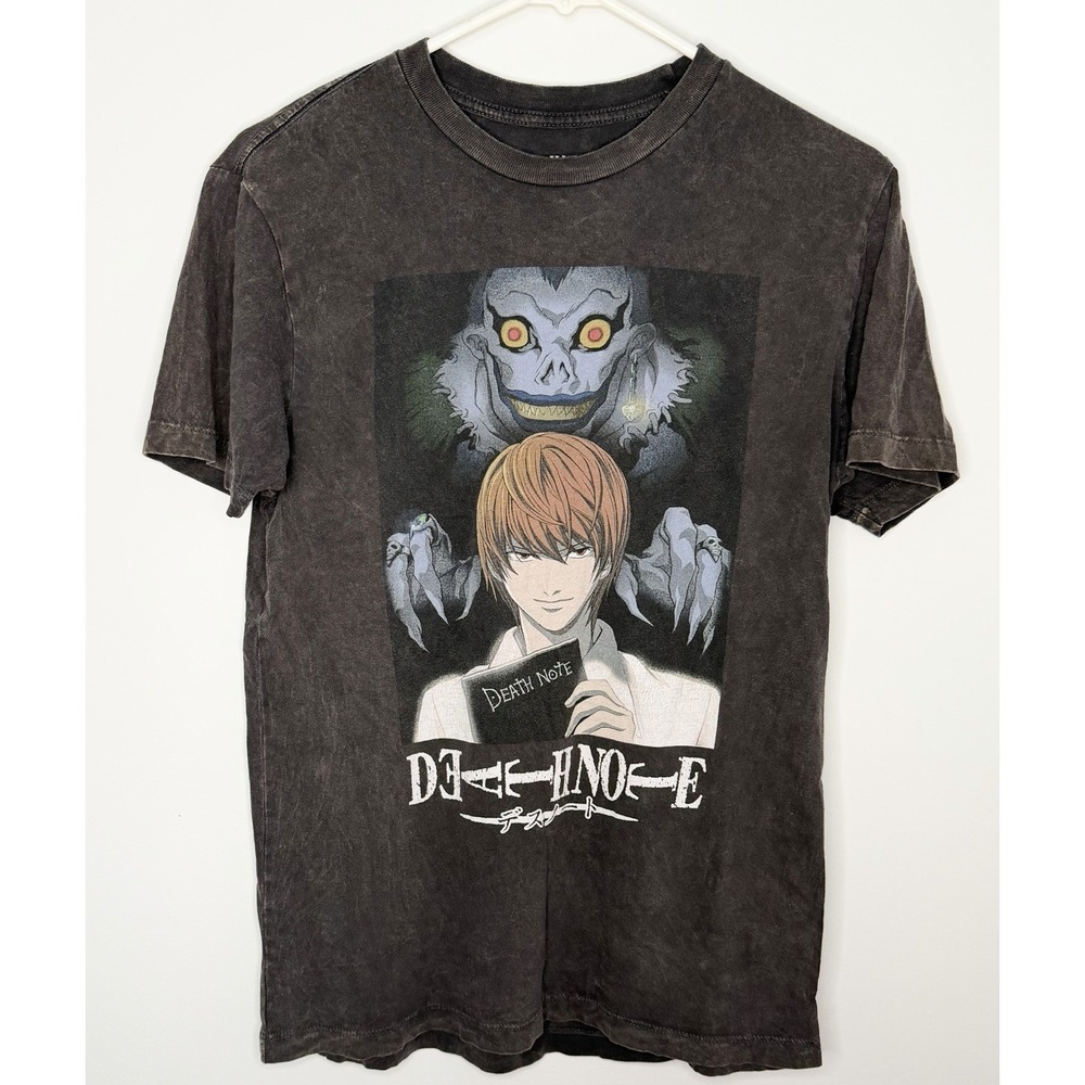 Vintage RARE 2000's Light And Ryuk Death Note Shonen Jump Anime Tee Distressed
